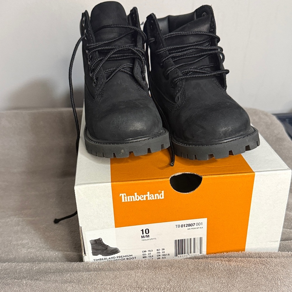 Timberland Kids Black Boots
